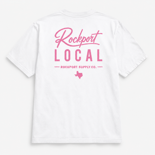 Rockport Local Tee Pink/White