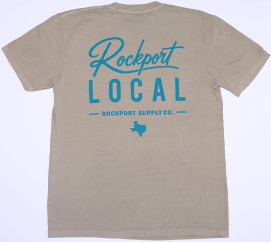 Rockport Local Tee - Teal/Khaki